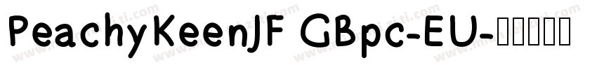 PeachyKeenJF GBpc-EU字体转换